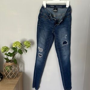 Mossimo Target hi-rise jeggings stretch 00 denim pants jeans dark wash